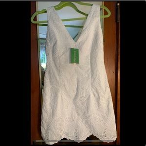 Lilly Pulitzer White Scallop Dress Size 2